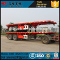 Double axle 20FT container flat bed semi trailer